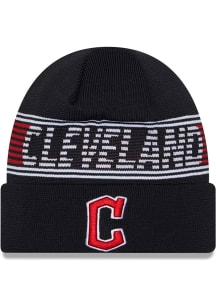 New Era Cleveland Guardians Navy Blue 2024 Clubhouse Knit Mens Knit Hat
