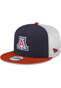 New Era Arizona Wildcats 2T Low Profile Trucker 9FIFTY Adjustable Hat - Navy Blue