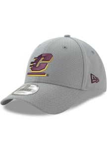 New Era Central Michigan Chippewas Diamond Era Stretch 9FORTY Adjustable Hat - Grey