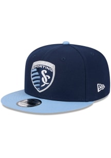 New Era Sporting Kansas City Navy Blue 2T Evergreen 9FIFTY Mens Snapback Hat