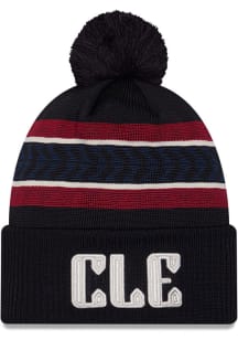 New Era Cleveland Guardians Navy Blue 2024 MLB City Connect Mens Knit Hat