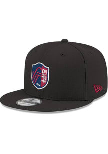 New Era St Louis City SC Black Primary Crest 9FIFTY Heritage Mens Snapback Hat