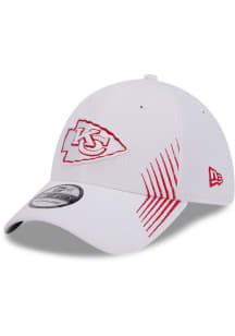 New Era Kansas City Chiefs Mens White Active Arrow Stitch 39THIRTY Flex Hat