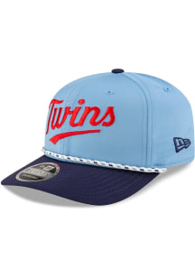 New Era Minnesota Twins Rope 9SEVENTY Stretch Snap Adjustable Hat - Light Blue