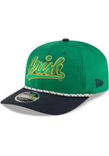 New Era Notre Dame Fighting Irish Rope 9SEVENTY Stretch Snap Adjustable Hat - Kelly Green