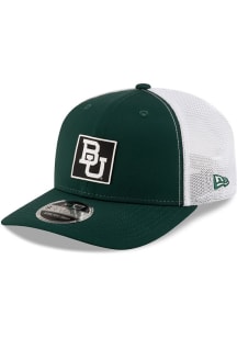 New Era Baylor Bears Silicone 9SEVENTY Stretch Snap Trucker Adjustable Hat - Green
