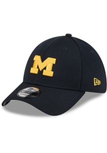 New Era Michigan Wolverines Mens Blue Active 39THIRTY Flex Hat