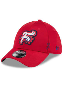 New Era Reading Fightin Phils Mens Navy Blue 2024 Clubhouse 39THIRTY Flex Hat