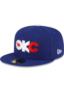 New Era Oklahoma City Dodgers Mens Scarlet Red 2024 Authentic Collection 59FIFTY Fitted Hat