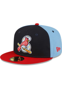 New Era Springfield Cardinals Mens Navy Blue 2024 Copa 59FIFTY Fitted Hat