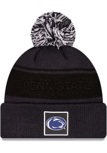 New Era Penn State Nittany Lions Navy Blue Dart Cuff Pom Beanie Mens Knit Hat