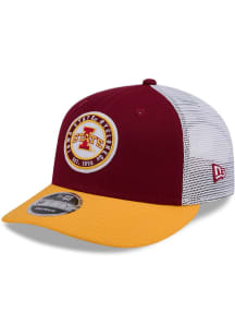 New Era Iowa State Cyclones Throwback 3T Circular Trucker LP 9FIFTY Adjustable Hat - Cardinal