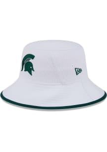 New Era Michigan State Spartans White Game Day Primary UV Mens Bucket Hat