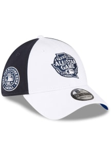 New Era Texas Rangers Mens White 2024 MLB All-Star Game Fan 2T Icon 39THIRTY Flex Hat