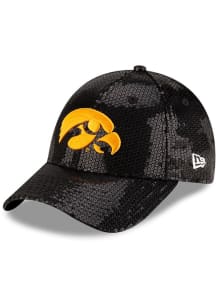 New Era Iowa Hawkeyes Black Womens Sequin Adjustable Womens Adjustable Hat