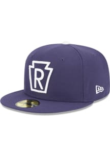 New Era Reading Fightin Phils Mens Navy Blue 2024 Theme Night AC 59FIFTY Fitted Hat