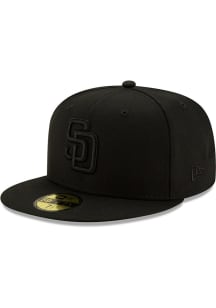 New Era San Diego Padres Mens Black Basic 59FIFTY Fitted Hat