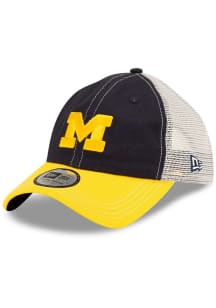New Era Michigan Wolverines Blue 2T Casual Classic Trucker Womens Adjustable Hat