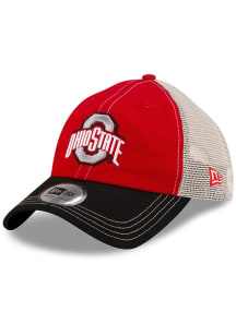 New Era Ohio State Buckeyes Red 2T Casual Classic Trucker Womens Adjustable Hat