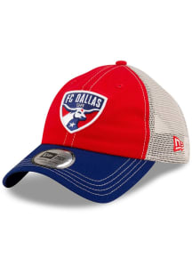 New Era FC Dallas Red 2T Casual Classic Trucker Womens Adjustable Hat