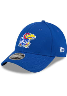 New Era Kansas Jayhawks Strech Snap 9FORTY Adjustable Hat - Blue