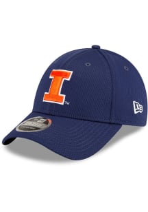New Era Illinois Fighting Illini Strech Snap 9FORTY Adjustable Hat - Navy Blue