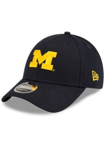 New Era Michigan Wolverines Strech Snap 9FORTY Adjustable Hat - Blue