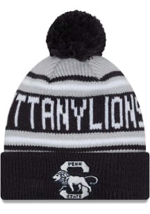 New Era Penn State Nittany Lions Navy Blue Evergreen JR Cuff Pom Youth Knit Hat
