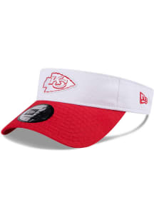 New Era Kansas City Chiefs Mens White 2024 Training Camp Adjustable Visor