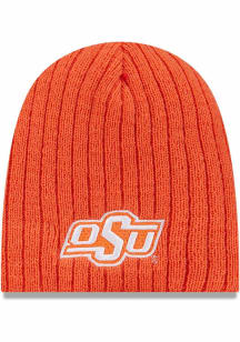 New Era Oklahoma State Cowboys Evergreen Mini Fan Baby Knit Hat - Orange