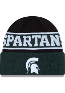 New Era Michigan State Spartans Reverse JR Cuff Baby Knit Hat - Green