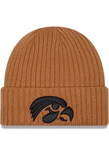 New Era Iowa Hawkeyes Color Pack OTC Logo JR Cuff Baby Knit Hat - Brown