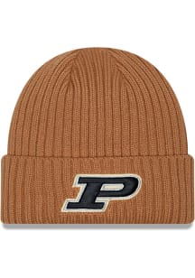 New Era Purdue Boilermakers Color Pack OTC Logo JR Cuff Baby Knit Hat - Brown