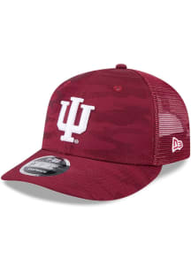 New Era Indiana Hoosiers Camo LP 9FIFTY Adjustable Hat - Cardinal