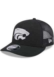 New Era K-State Wildcats Canvas Trucker LP 9FIFTY Adjustable Hat - Black