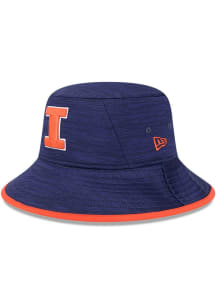 New Era Illinois Fighting Illini Navy Blue Tech Mens Bucket Hat