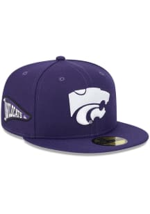 New Era K-State Wildcats Mens Purple Pennant 59FIFTY Fitted Hat