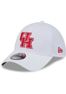 New Era Houston Cougars Mens White Evergreen Team Classic 39THIRTY Flex Hat