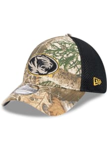 New Era Missouri Tigers Mens Green Camo 39THIRTY Flex Hat