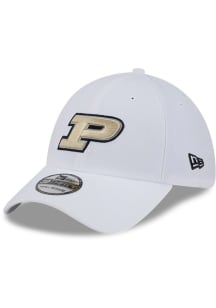 New Era Purdue Boilermakers Mens White Evergreen Team Classic 39THIRTY Flex Hat