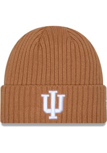 New Era Indiana Hoosiers Brown Color Pack OTC Logo Cuff Mens Knit Hat