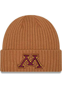 New Era Minnesota Golden Gophers Brown Color Pack OTC Logo Cuff Mens Knit Hat
