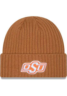 New Era Oklahoma State Cowboys Brown Color Pack OTC Logo Cuff Mens Knit Hat