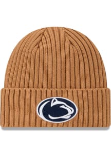 New Era Penn State Nittany Lions Brown Color Pack OTC Logo Cuff Mens Knit Hat