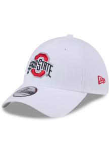 New Era Ohio State Buckeyes Mens White Evergreen Team Classic 39THIRTY Flex Hat