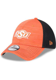 New Era Oklahoma State Cowboys Mens Orange 2T Tech Neo 39THIRTY Flex Hat