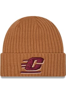 New Era Central Michigan Chippewas Brown Color Pack OTC Logo Cuff Mens Knit Hat