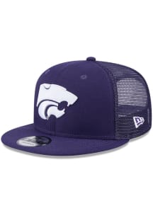 New Era K-State Wildcats Purple Evergreen Trucker 9FIFTY Mens Snapback Hat