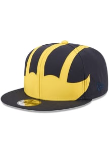 New Era Michigan Wolverines Yellow Helmet 9FIFTY Mens Snapback Hat