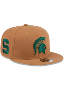 New Era Michigan State Spartans Brown Color Pack OTC Logo 9FIFTY Mens Snapback Hat
